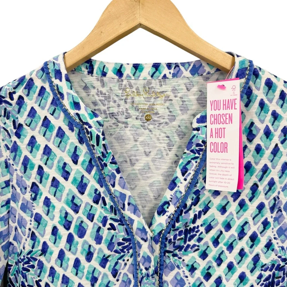 New LILLY PULITZER Aleece Tunic Dress Sleeve Joy Long Sleeve